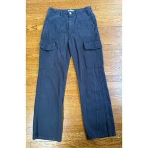 Zara Women's Black Cargo Jeans Size 6